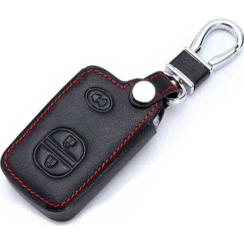 For Toyota Chr LandCruiser Avensis Auris Corolla RAV4 Prius Prado Camry Crown Yaris key Bag Protector Car Key Case Cover Leather