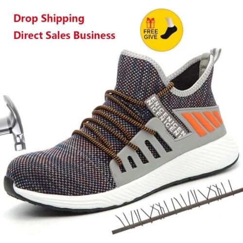 XPUHGM Sneakers Work Shoes 2020 Fashion Lightweight Breathable Men Women Steel Toe Industrial & Construction Work Safety Boots