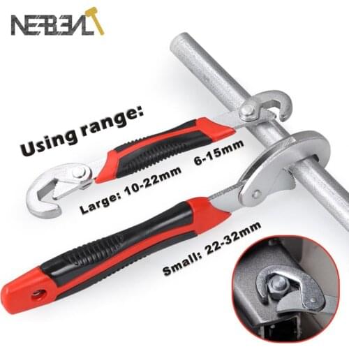 Multi-Function 2pcs 9-32mm Universal Wrench Adjustable Portable Torque Ratchet Oil Grip Wrench Filter Spanner Hand Tools Kit