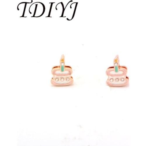 TDIYJ Fashion Collection Birthday Cake Keeper Charms for Mesh Keeper Bracelet for Women Jewelry 6pcs