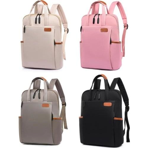 14 inch Fashion Women Business Backpack Laptop Bag Waterproof Student School Supplies Casual Travel Rucksack Mochilas Para Mujer