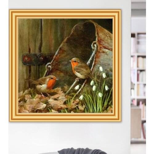 5D Diy Diamond Painting Animal Bird Sparrow Cross Stitch Kits Full Drill Embroidery Mosaic Art Picture of Rhinestones Gift