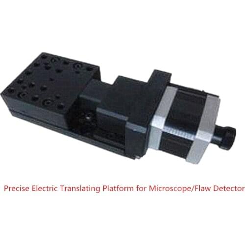 New High Precise Electric Translating Platform(Cross roller), Motorized Linear Stage, Linear Guide, Travel Range: 15mm
