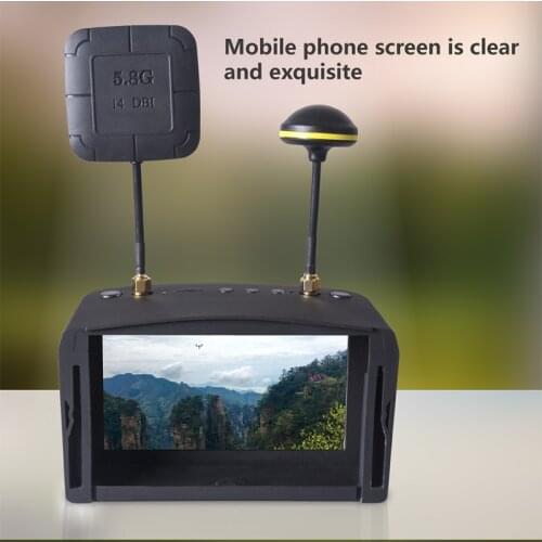 LS 800D FPV Goggles with DVR 5.8G 40CH 5 Inch 4.3 Inch 800x480 Diversity Video Headset Build in Battery for RC Racing Drone