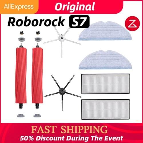 Origina Xiaomi Roborock T7 T7plus S7 S7 s7Max s7maxv S70 S75 T7S S7PLUS Robot Vacuum Cleaner mop, side brush, main brush, filter