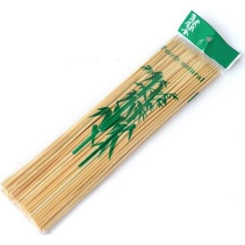 25cm Sturdy Bamboo Skewer Sticks Barbecue Bamboo Stick Natural Wood Sticks Barbecue Stick YBarbecue Tools