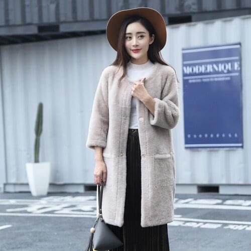 Autumn Winter Women Beige Teddy Coat Stylish Female Thick Warm Cashmere Jacket Casual Girls Streetwear