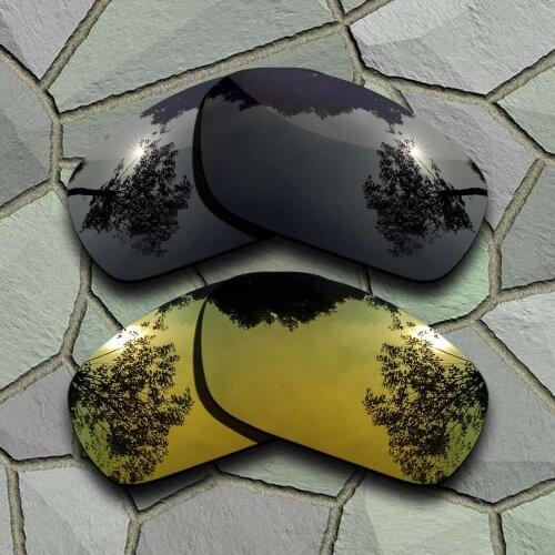 Grey Black&Yellow Golden Sunglasses Polarized Replacement Lenses for Oakley Jawbone