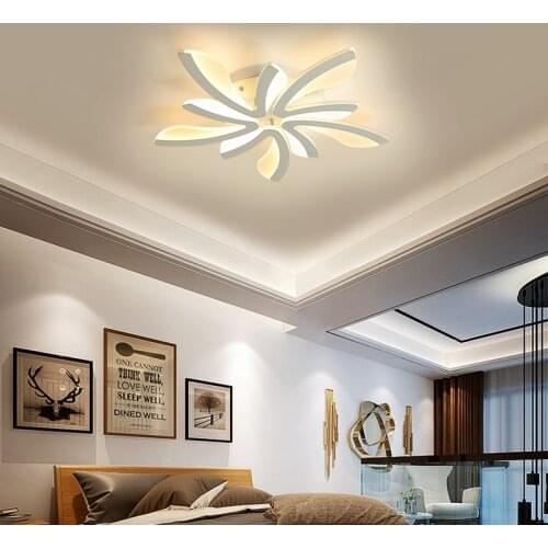 Hot Design Home Dimmable Surface Mount Adjustable Flower Petal Led Ceiling Lights