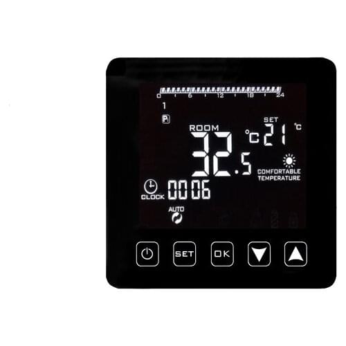 Programmable LCD Touch Screen Thermostat Electric Warm Floor Heating Thermostat Room Temperature Controller 16A Infrared Heater