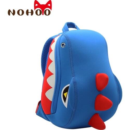NOHOO Toddler Kids Dinosaur Backpack for Boys Girl Pre School Backpack 3D Cartoon Animal Kindergarten Kids School Bags 2-5 Years