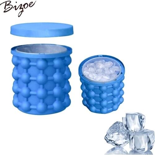 Ice GenieSpace Saving Ice Cubes Maker Kitchen Tools Irlde Genie Ice Cream Tubs Drink Holder Bottles Dropshipping