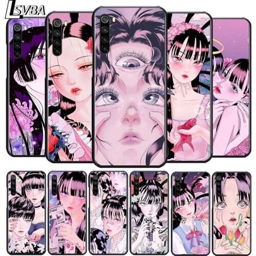 Shintaro kago Horror cartoons for OPPO Reno 2 Z 2Z 2F 3 4 4Z 4F 4SE 5 Pro 4G 5G ACE 10X ZOOM F7 A5 A9 2020 Soft Black Phone Case