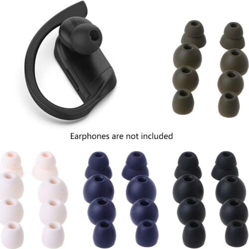 4 Pairs Silicone Earbuds Ear Tips In-Ear Earphone Cover for Powerbeats Pro Wireless Bluetooth-compatible Earphone Accessories