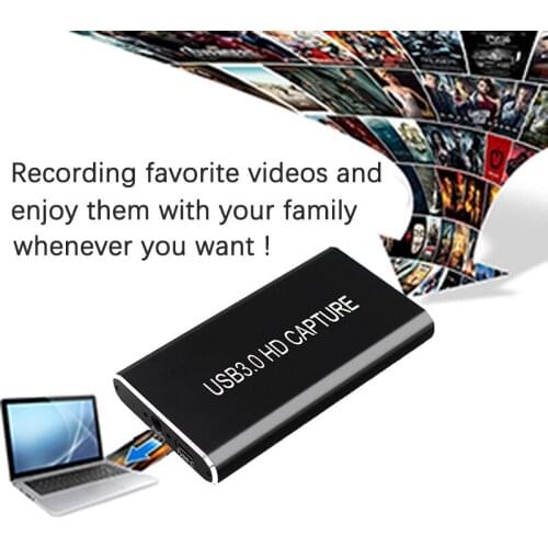 Video Capture Card Device HDMI to USB 3.0 Type-C 1080P HD Game Capture Card for TV PC PS4 Live Streaming for Windows Linux Os X