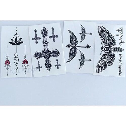 Waterproof Temporary Tattoo Sticker star totem planet moon crown cartoon leon tatto flash tatoo fake tattoos for women men kid