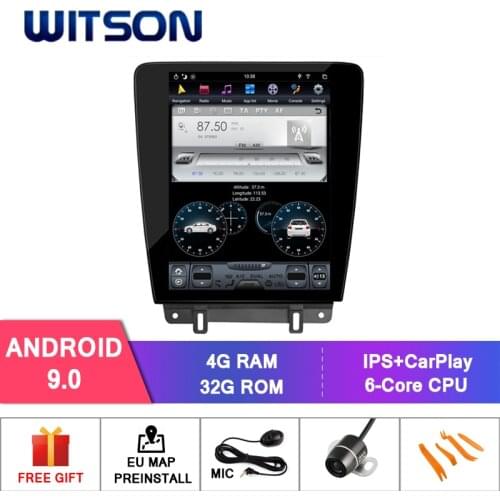 WITSON TESLA STYLE For FORD MUSTANG 2009-2012 Manual Air-Conditione 4GB 32GB GPS NAVIGATION AUTO STEREO VERTICAL SCREEN Optional