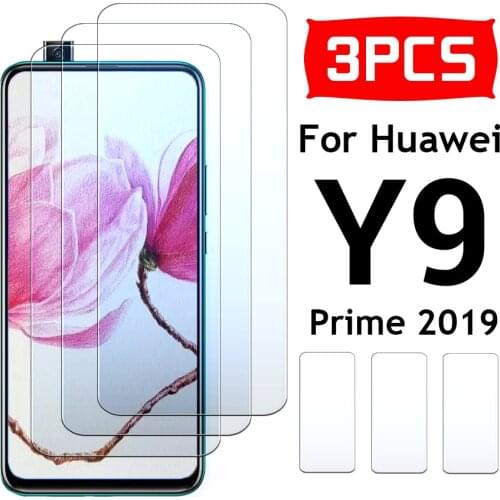 3PCS Tempered Glas For HUAWEI Y9 Prime Screen Protector on huawie 9Y Y9 Prime 2019 armor sheet film Screen Guard