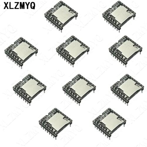 10PCS DFPlayer Mini MP3 Player Module MP3 Voice Decode Board Supporting TF Card U-Disk IO/Serial Port For arduino Diy Kit