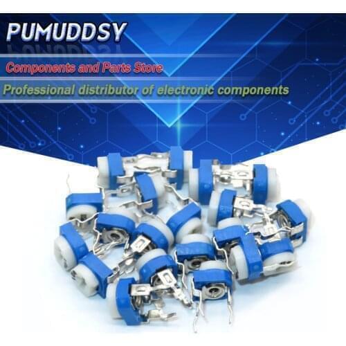 20PCS RM065 RM-065 5K ohm 502 RM065-502 Trimpot Trimmer Potentiometer variable resistor