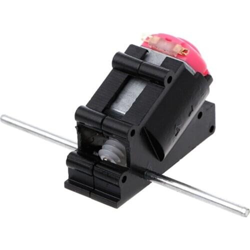 2020 New Double Shaft Bevel Angle Gear Motor Suit Worm Reducer 3-6V DIY Parts