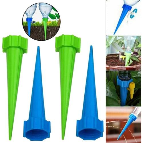4x Plant Water Funnel Self Watering Spikes Slow Release Plant Watering System Plants Flower Indoor Household Waterers Bottle 2