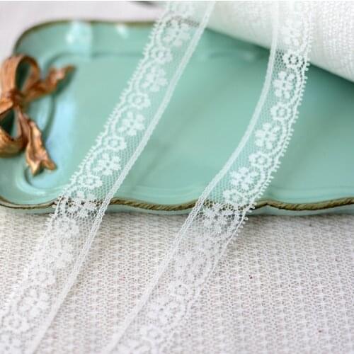 5 Meters/lot Width 1.8cm High Quality White Lace Trim Fabric Lace Trimmings DIY Garment Sewing Accessories Wedding Decoration