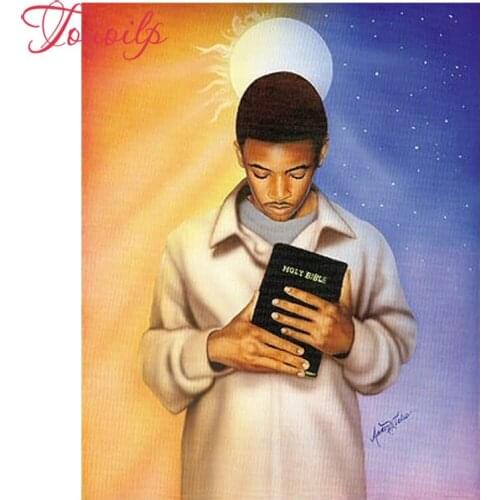 TOUOILP Full Square/Round Drill 5D DIY Diamond Painting "Pray Without Ceasing" Embroidery Cross Stitch Mosaic Home Decor Gift