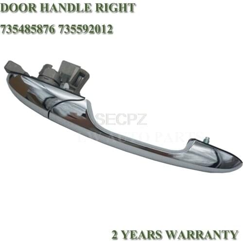 Car Door Left Handle for Fiat 500 Near Side Passenger Side Offside Chrome Door Handles 735592026 735485872