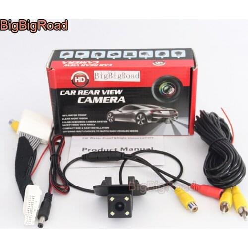 BigBigRoad Car Reverse Camera For Mazda 6 Sedan Atenza GJ GL Facelift 2018 -2020 / 28 Pins Adapter For OEM Monitor Compatible