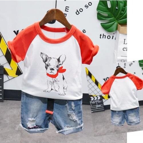 Brand Casual Toddler Outfits Baby Boy Summer Clothes Newborn Boy Clothing Set Sports T-Shirt+ Shorts Suits Cartoon Clothes 2-6Y