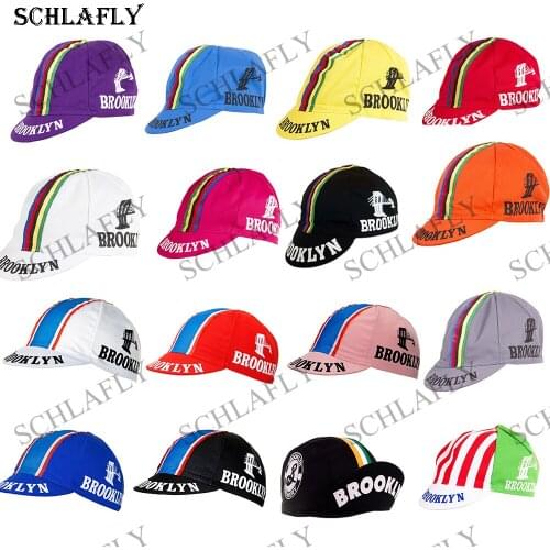 BRORKLYN cycling cap Champions Retro Classical New Cycling Caps Headwear Classical Quick-Drying Polyester Cycling Hat schlafly