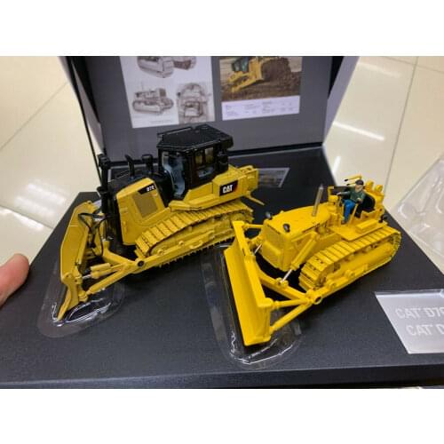 CAT CATERPILLAR D7C TRACTOR & D7E TRACTOR 2 PC SET 1:50 SCALE BY DIECAST MASTERS 85561