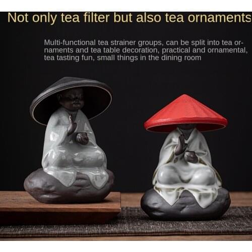 Tea Strainer Group Small Zen Master Tea Filtration Tea Partition Ceramic Filter Hole KungFu Tea Ceremony Utensil Tea Accessories