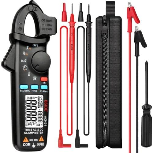 HABOTEST HT206 AC DC Digital Clamp Meter Multimeter Pinza Amperimetrica True RMS High Precision Capacitance NCV Ohm Hz Tester