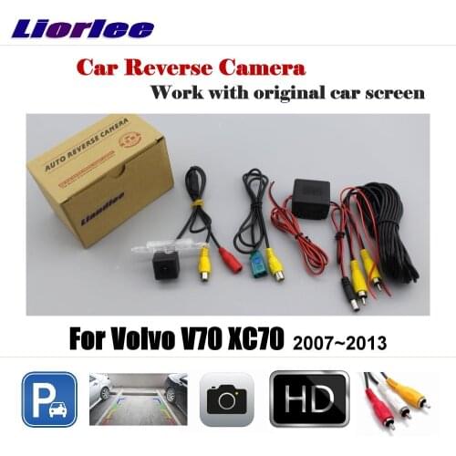 Car Rear View Camera For Volvo V70 XC70 2007-2013 Auto Backup Parking CAM Display Accessories Alarm Systems Waterproof