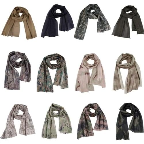 Camo Mesh Scarf Outdoor Jungle Muffler Breathable Headband Tactical