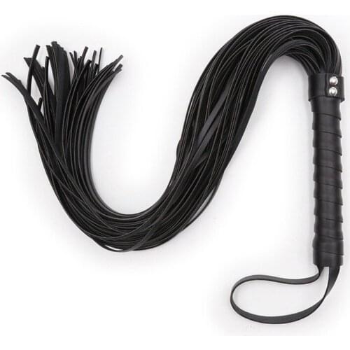 Adult Games Bdsm Whip Pu Leather Black Flogger Sex Slave Erotic Games for Couples Toys for Women Paddle Torture Spanking New