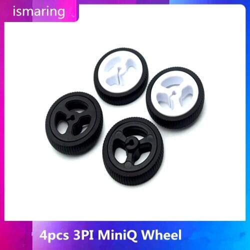 4pcs 3PI MiniQ Wheel For N20 DC Gear Motor Rubber Wheel Diameter 34mm Code Disk 34*7 DIY RC Toy Remote Control Car Chassis Part