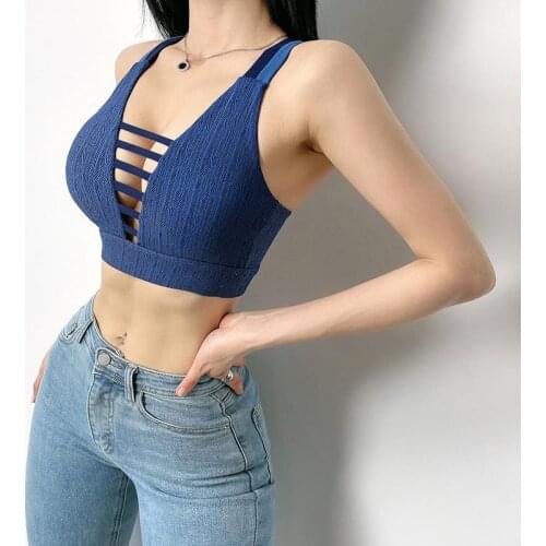 Summer Yoga Fitness Beauty Back Sexy Bra Sandy Beach Attractive Tummy Control Crop Top Vital Running Workout Tops