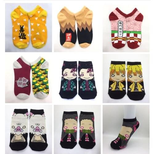 Anime Ninja Demon Slayer Cosplay socks for men and women