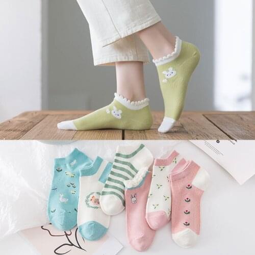 Socks womens socks cotton spring and summer shallow mouth boat socks ins tide ladies thin deodorant socks spring and autumn