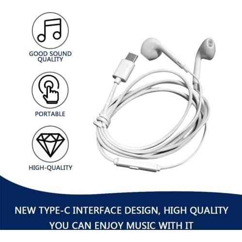 Original Type-C Earphone Digital USB Headphone Accessory Wired Control In Ear Headset Digital Earphone For Smartphone