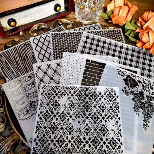 Panalisacraft Vintage Background Fariy Flower Embossing Folders for DIY Scrapbooking Paper Craft/Card Making Decoration Supplies