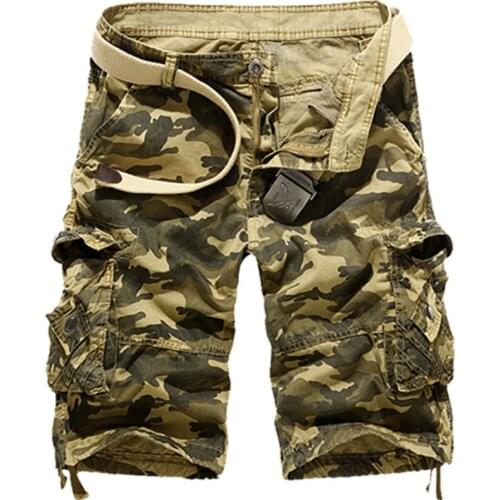 Casual Shorts Mens Camouflage Mens Cargo Shorts Outwear Summer Hot Sale Quality Cotton Brand Clothing Male Sweatpants Military