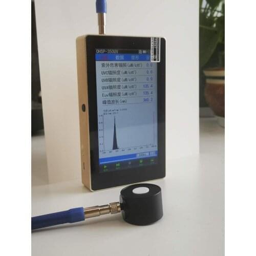 UV Spectrometer UVA UVB UVC for UV Lamp Irradiance UV Intensity Spectrum extend optical fiber Sensor OHSP350UV