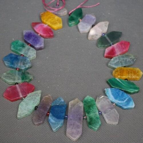 Kindgems Jewelry, Rainbow Slice Beads Pendant Necklace Finding, Stone Super Popularity European Fashion Jewelry for Women