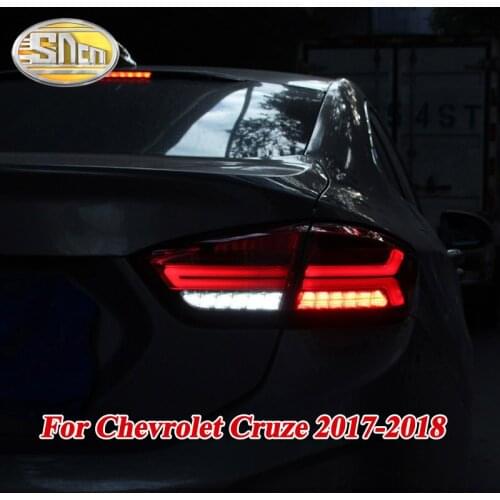 Rear Driving Light + Brake + Reverse Lamp + Dynamic Turn Signal Car LED Taillight Tail Light For Chevrolet Cruze 2017 2018