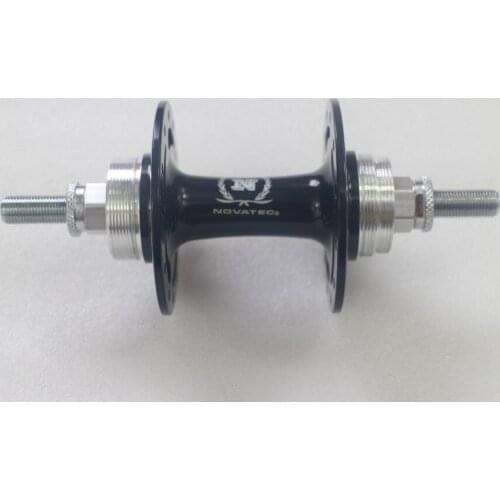 Novatec A166SBT track bicycle rear hub, 24 Key Holes, Black or Red, fixed gear fixie single speed bike back hub, Made in Taiwan