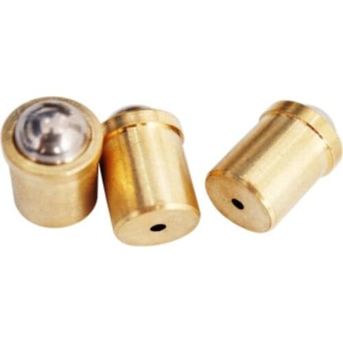 10Pcs 3mm 4mm 5mm 6mm 8mm 10mm Ball step brass Plunger Push Fit Ball Spring Ball Plungers